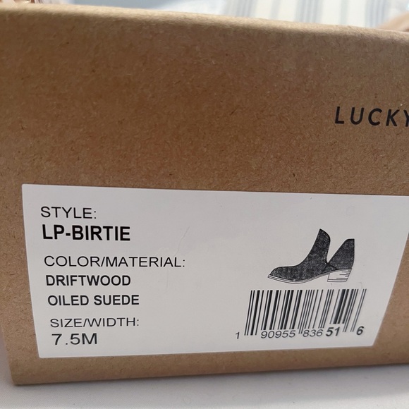 Lucky Brand Gray Suede Booties, Size 7.5 - Picture 8 of 10